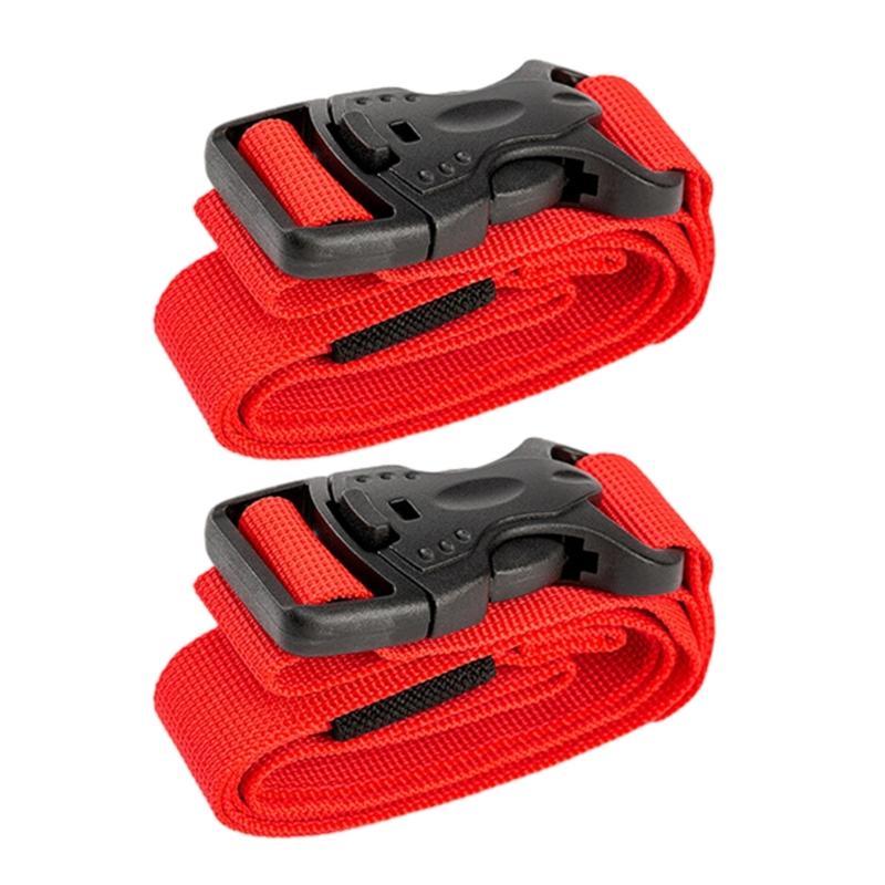 

2Pcs Outdoor Nylons Buckle Strap Luggages Cargo Strap Cable Tie Adjustable Webbings Strap with Quickly Release Buckle 1 meter