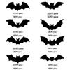 3D Luminous Bat Halloween Wall Decals - Spooky Atmosphere Decoration Stickers