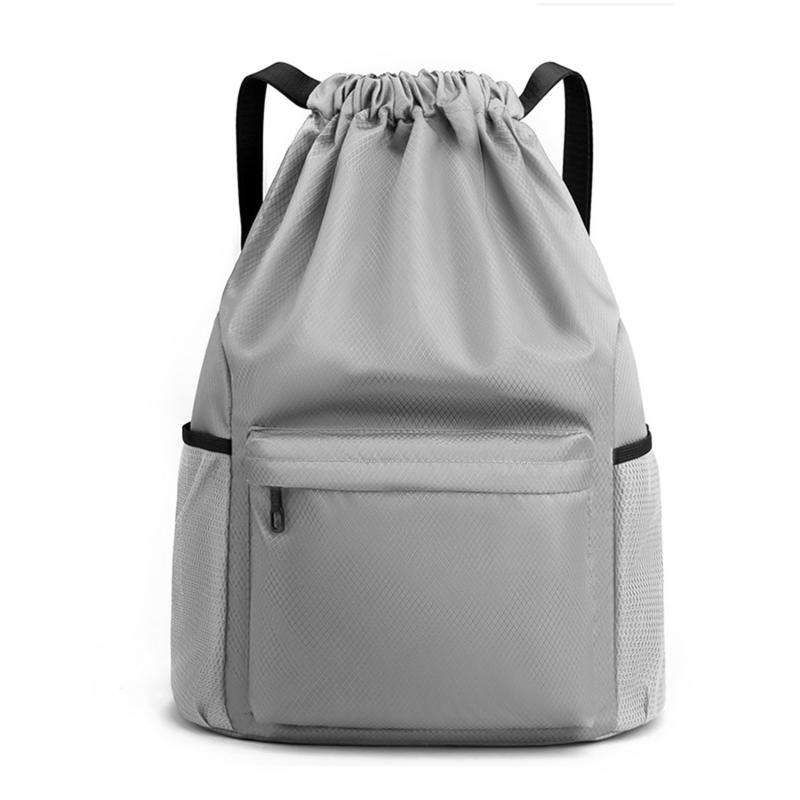Men/Women Drawstring Pocket Backpack 2025 New Nylon Waterproof Backpack Large Capacity Drawstring Travel Bag Fitness Sports Bag