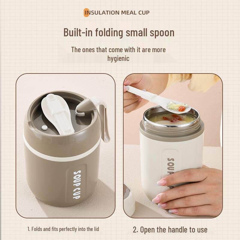 Portable Stainless Steel Insulated Breakfast Mug