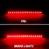 Flexible Motorcycle Rear Brake Light LED 12V DRL Turn Signal Lamp Stop Taillight 3-in-1 Flowing Indicator Light for Cafe Racer