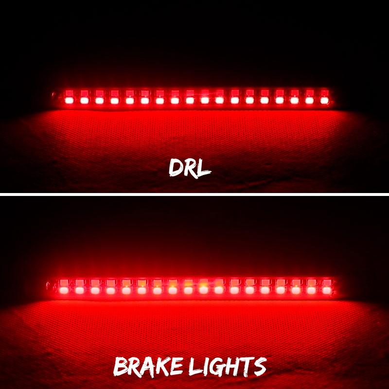 Flexible Motorcycle Rear Brake Light LED 12V DRL Turn Signal Lamp Stop Taillight 3-in-1 Flowing Indicator Light for Cafe Racer