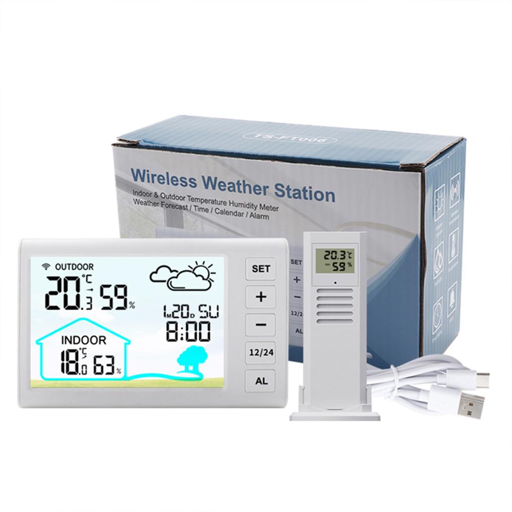 Wireless Weather Station Thermometer For Indoor Outdoor Temperature And Humidity Outdoor Thermometer