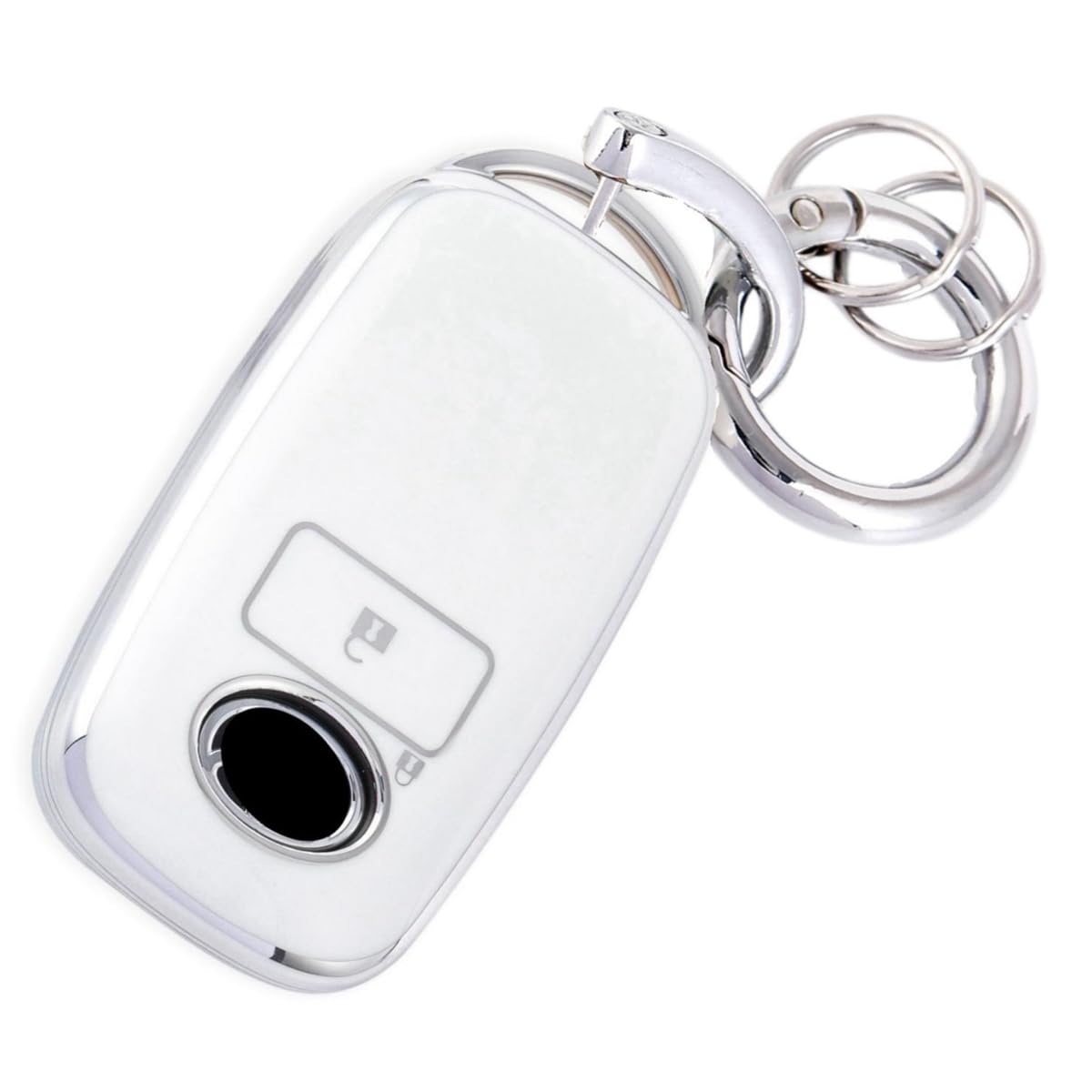 

HOYZE Rise Вместительный Ключ Милый Автомобиль Смарт-Ключ Taft Ключ Tanto Ключ Корпус-Ракушка, Чехол, Держатель, (Серебристый Белый)