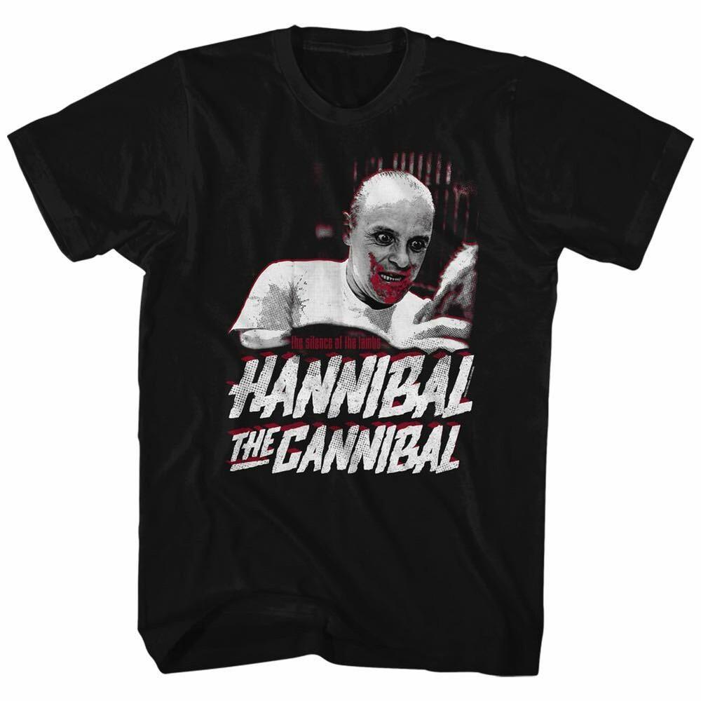 

Silence of The Lambs Movie T-Shirt THE CANNIBAL Black Cotton in Sizes SM5XL Unisex T-Shirt L