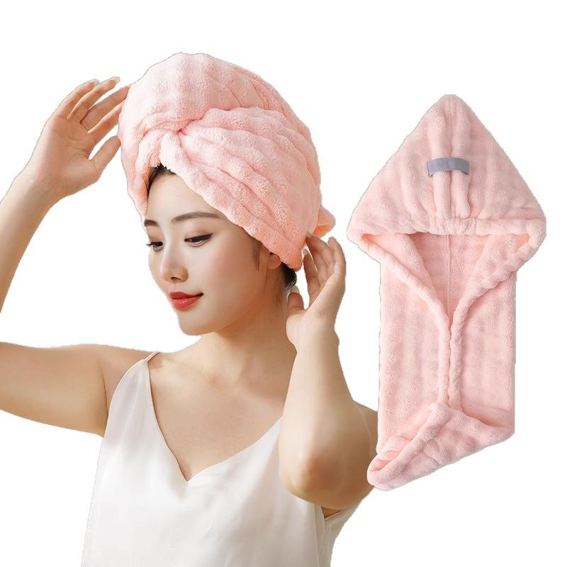 Nowy przyjazd: Super chłonny szybkoschnący czepek-ręcznik do włosów dla kobiet - Bardzo gruby, jednoczęściowy