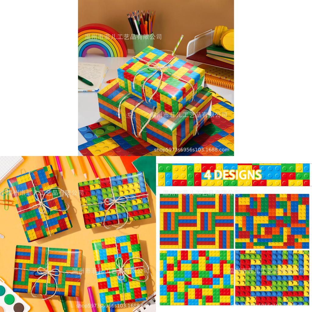 Mini Bouwcadeaupapier Voor Feestdecoratie Met Decoratieve Buitenkant Voor Vieringen