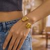 Creative Starfish Conch Splicing Bracelet for Women Stainless Steel Turtle Ocean Geometry Cuff Bangles Summer Beach Jewelry