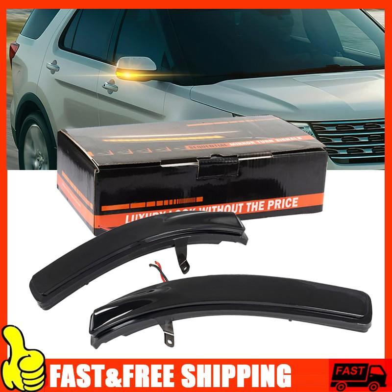 2X Side Mirror Dynamic Turn Signal Sequential Lights for Ford Explorer 2011-2019