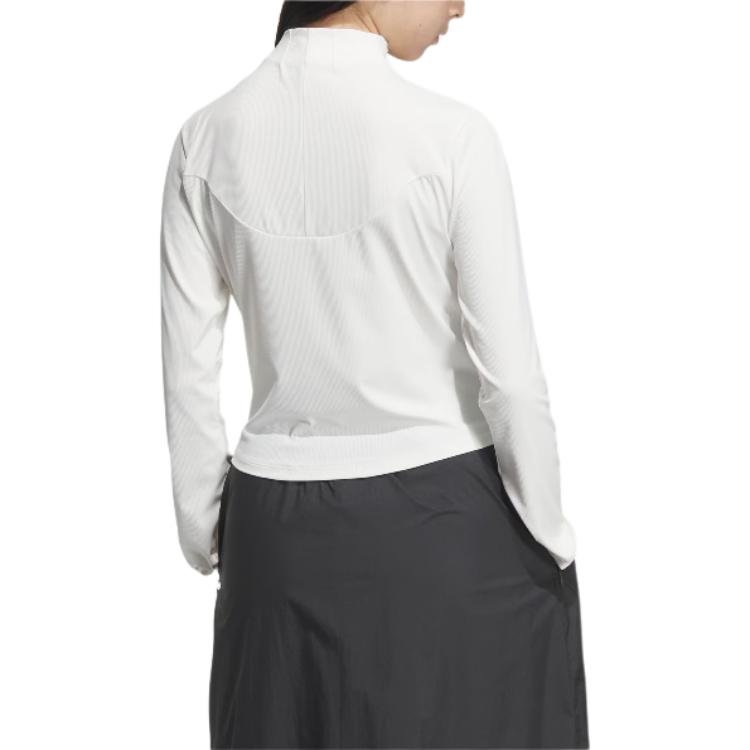 adidas Fos Series Climacool Future Quick-Dry Cool Sports Casual Long Sleeve Raglan T-Shirt Women Tops Bright-White Black JM4277