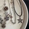 Y2K Star Zircon Pendant Necklace For Women Gothic Vintage Cool Girl Punk Charm Clavicle Chain Trendy Fashion Grunge Jewelry Gift