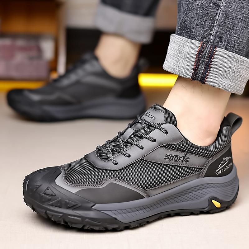 New Men's Sneakers High Quality Hiking Mesh Breathable Sports Casual Wear-resistant Anti-skid Lightweight Running Shoes
