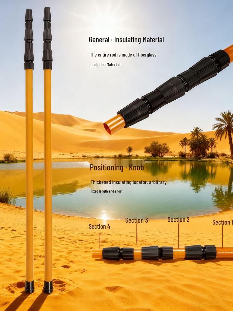 Adjustable Insulated Ultra-Hard Fiberglass Telescopic Landing Net
