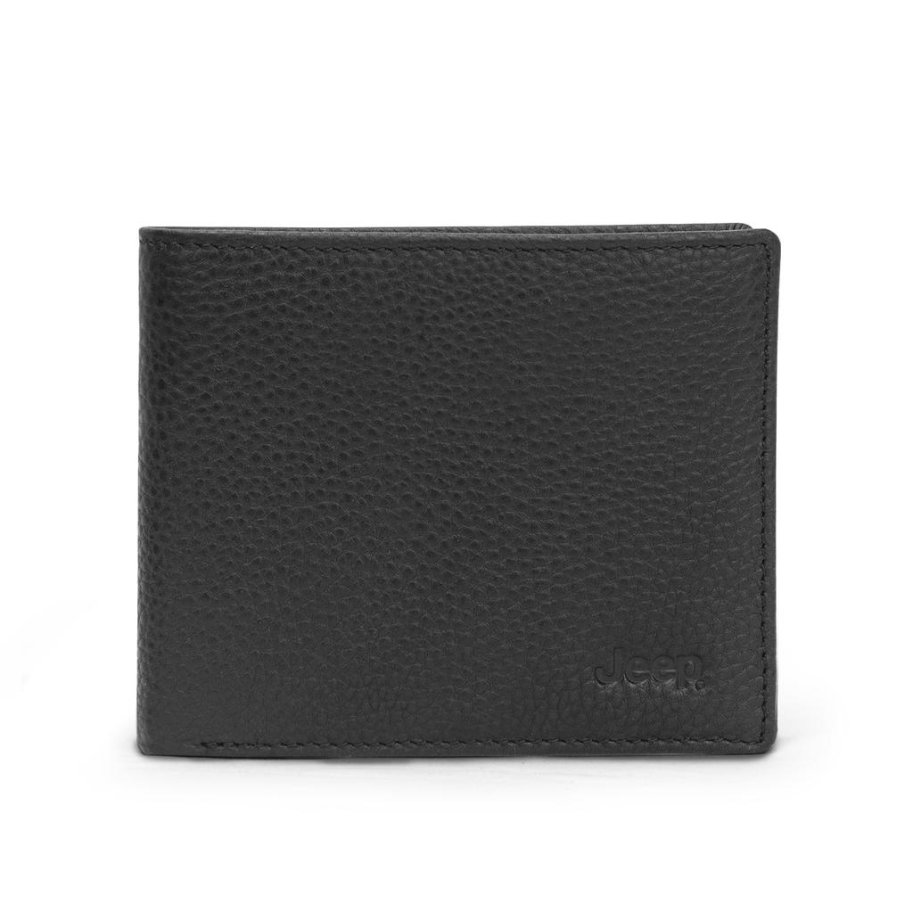 New Jeep Cow Leather Wallet, Wallet, Wallet Men's Litchi Grain Black 920054610D