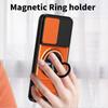 KEYSION Magnetic Phone Case for Infinix Note Edge 5G Slide Camera Protection Upright Kickstand 360° Ring Shockproof Back Cover