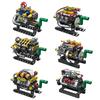 FC8168 V8 Racing Engine Building Block Model Science Educational Toy Kit for Boys DIY Assembly