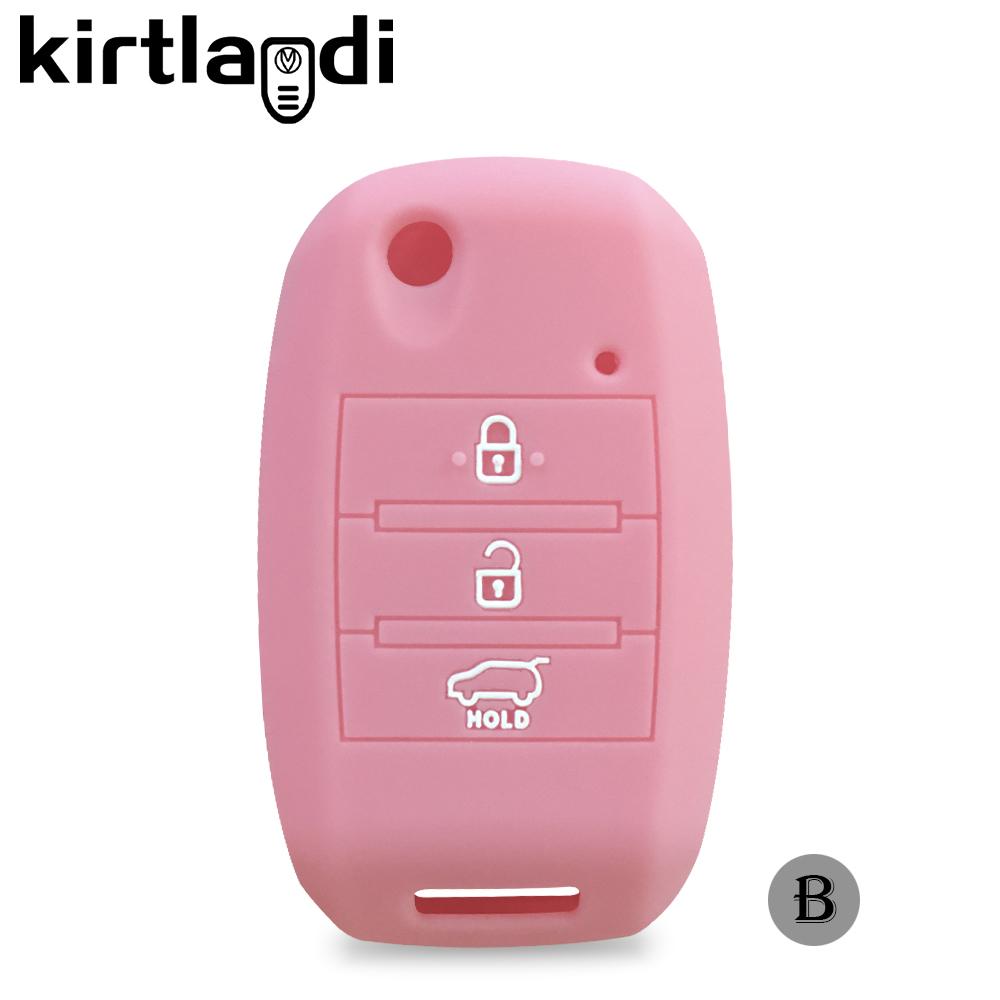 Silikonowy Pokrowiec na Kluczyk Uchwyt Brelok dla Kia Rio GTLine X-line Sorento Optima 3 Cerato K4 Sportage Ceed KX K4 K5 Sorento Prime 3