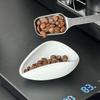 Coffee Beans Dose Tray Pottery/Walnut Wood Weighing Bean Tea Dish Coffee Powder Measuring Cup Coffee Accessories for Cafe Home