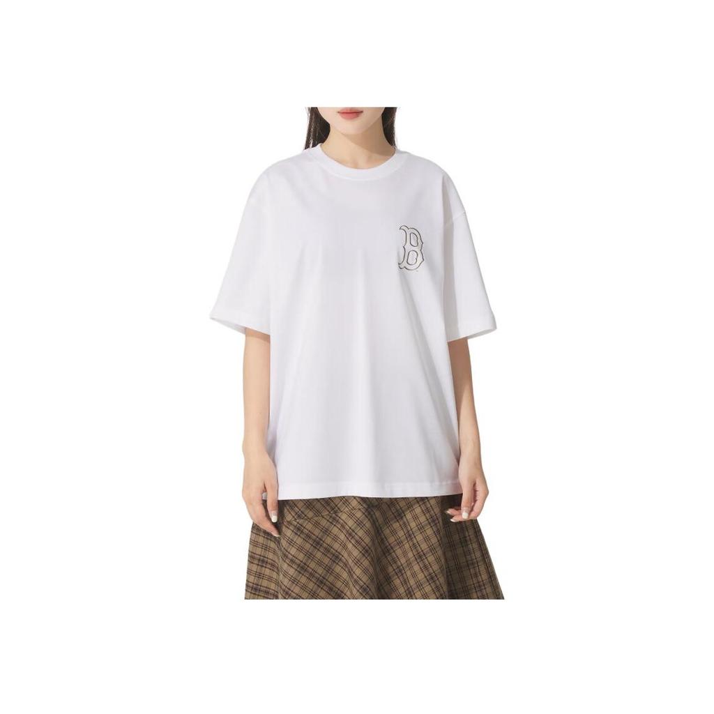 New MLB Boston Red Sox Basic Collection SS25 T Shirt Unisex White 3ATSB6053-43WHS