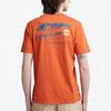 Timberland Casual Printed Breathable Loose Round Neck Short Sleeve T-Shirt Men Tops Burnt-Umber A61HH-CL7