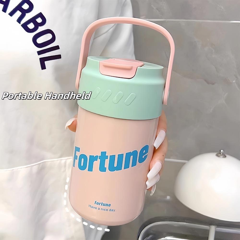 316 Stainless Steel Insulated Coffee Mug with Portable Handle Tumbler Water Thermos Vacuum Flask Water Bottle 500ml Thermal Cup