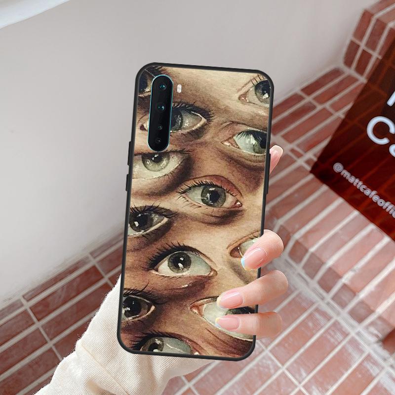Scary Face Eyes Case For OnePlus 15 13 12 11 13T 13R 12R 10R 10T 8T OnePlus Nord 5 CE 3 4 Lite N20 N30 Cover