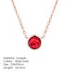 Fashion Crown Pendant Necklace for Women Retro Vintage Classic Rose Gold Cubic Zirconia Chain On Neck Trendy Jewelry N390