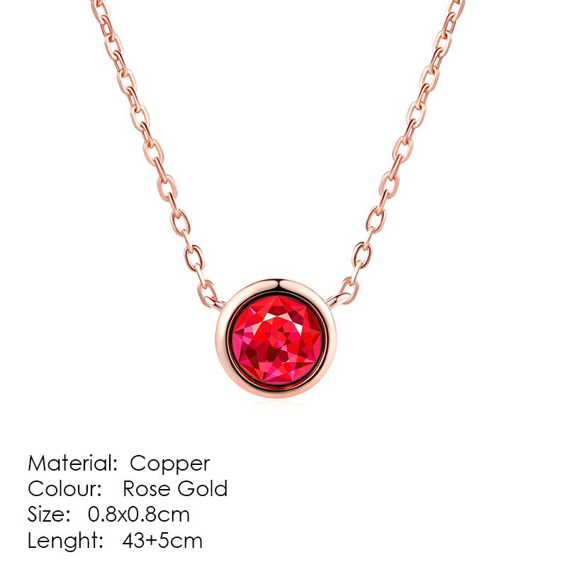 Fashion Crown Pendant Necklace for Women Retro Vintage Classic Rose Gold Cubic Zirconia Chain On Neck Trendy Jewelry N390