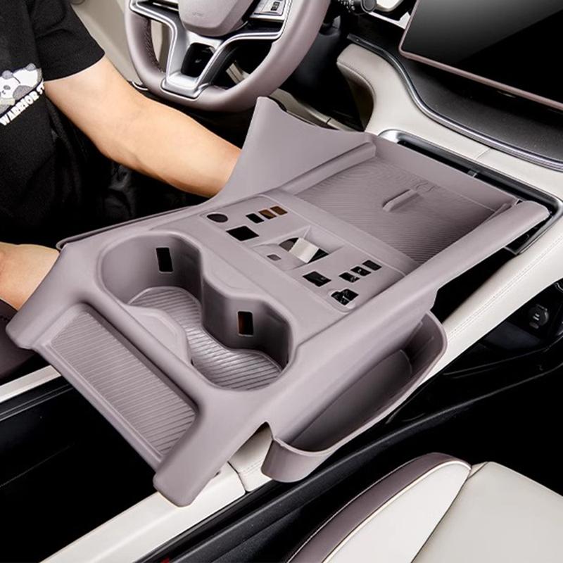 For BYD Song Plus DMi Silicone Dashboard Mat Wireless Cup Holder Car Center Console Anti Slip Silicone Mat Organizer Full Cover