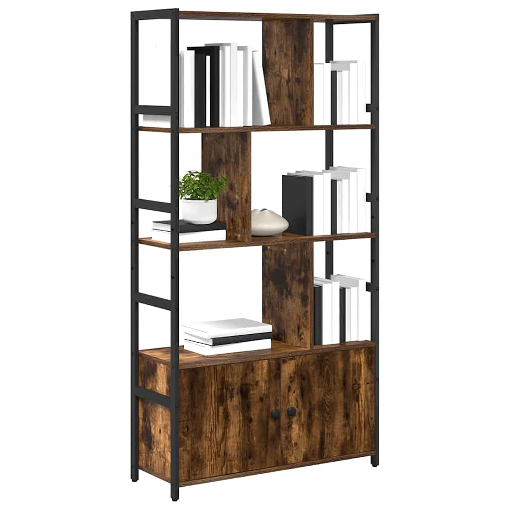 Bookshelf 80 x 30 x 155.5 cm Engineered Wood Smoked Oak