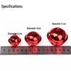 Multi-Colored Vacuum-Plated Festival Bells for Christmas and New Year Decor