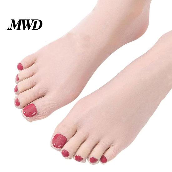 Breathable Thin Socks Instant Pedicure Toe Tights, Sheer Ankle Socks, Toes Open-toe Footwear Separated Dress for Women Heels Sandals Barely-there 1 Pair