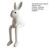Bunny Figurine Easter Rabbit Sculpture White Rabbit Modern Resin Statue for Desk Cabinet Bookshelf Counter