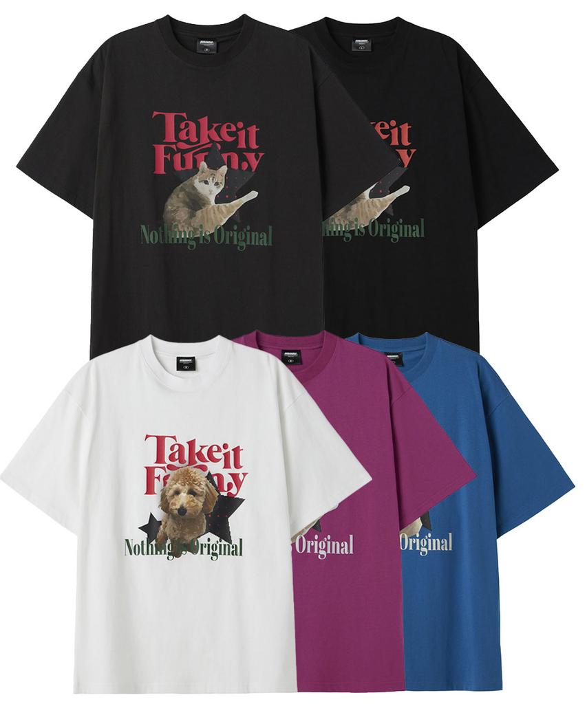 URBANAGE [Set] Essential Graphic Oversized Short Sleeve 8 Types (Select 2)