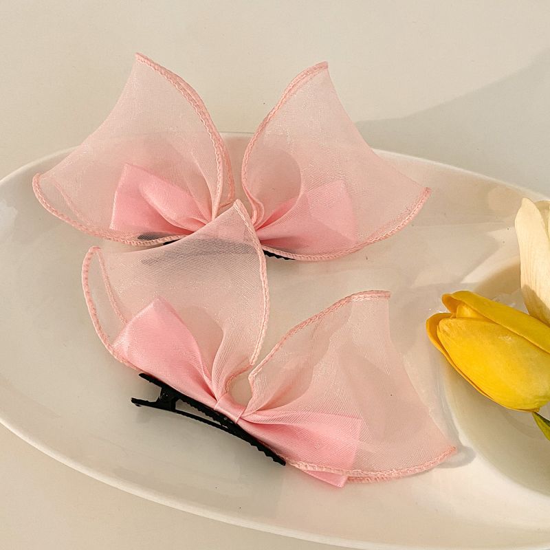 Bow Headdress Children's Super Fairy Little Girl Mori Tie Hair Card Female Fairy Beauty Hair Clip