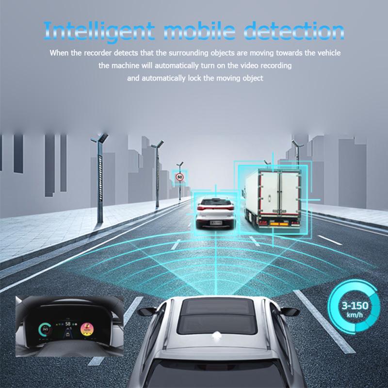 Car DVR Dash Cam GPS WiFi APP Control 4K Driving Recorder Loop Recording Night Vision Wide Angle Video Camera