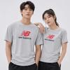 New Balance Men S aThleTicS Logo ShorT Sleeve T ShirT Grey mT51500 Ahh