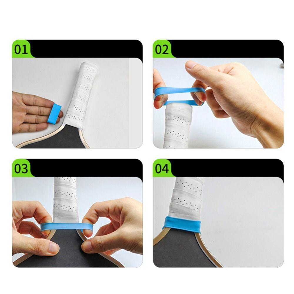 9pcs Set Sweat Absorption Pickleball Paddle Grip Bands Anti-slip Grip Strap Squash