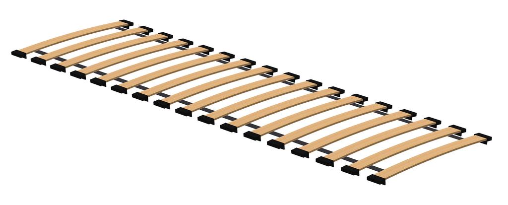Rahmen aus Federleisten Flex 200x60 (17 Latten)