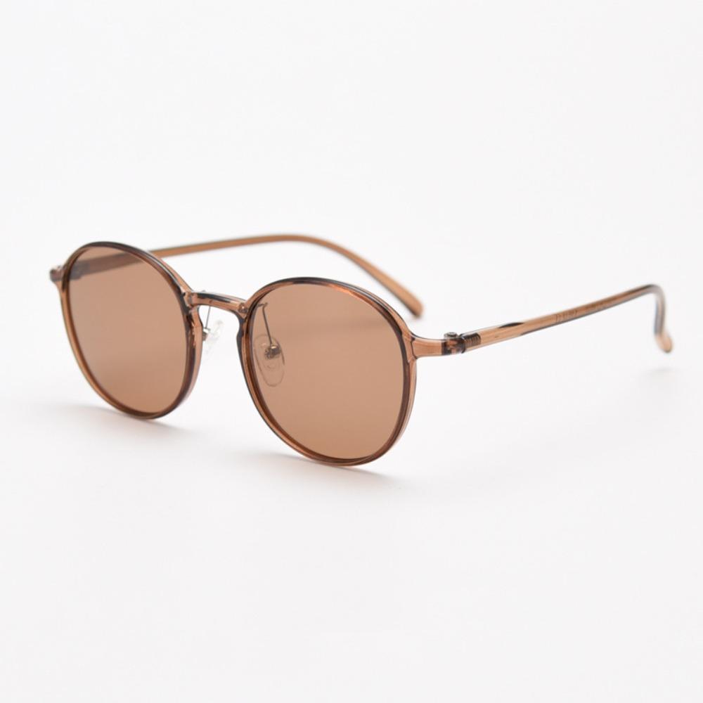 Round Frame UV Resistant Glasses Classic Driving Sunglasses Lightweight Casual Eyewear  Travel