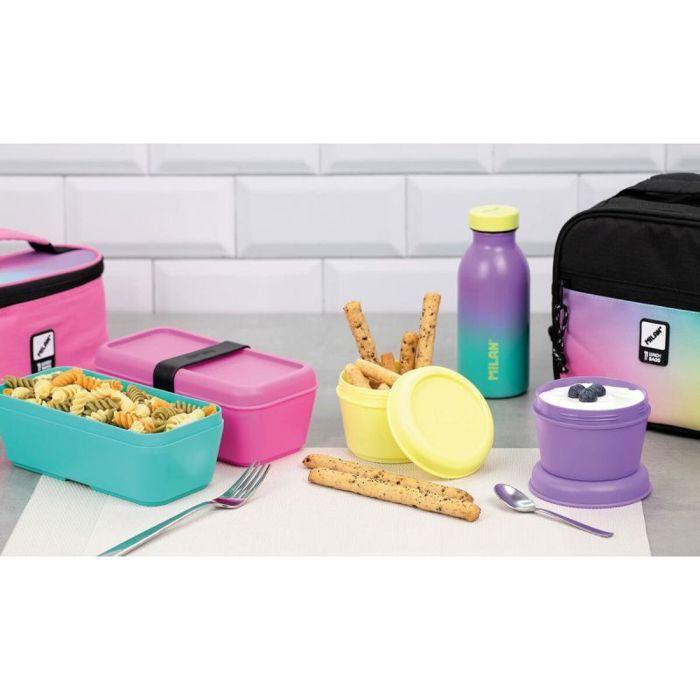 Boites de conservation - boites hermetiques Milan - 085112Y - (R) Conteneur alimentaire rond 0.25l jaune, serie SUNSET