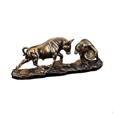 Statue, Animal Sculpture, Realtic Decorative Ornament, Bear Figurine for Table