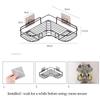 Wall-mounted Bathroom Corner Shelf Without Drilling Rustproof Space Aluminum Shower Storage Shampoo Holder Bathroom Accessories