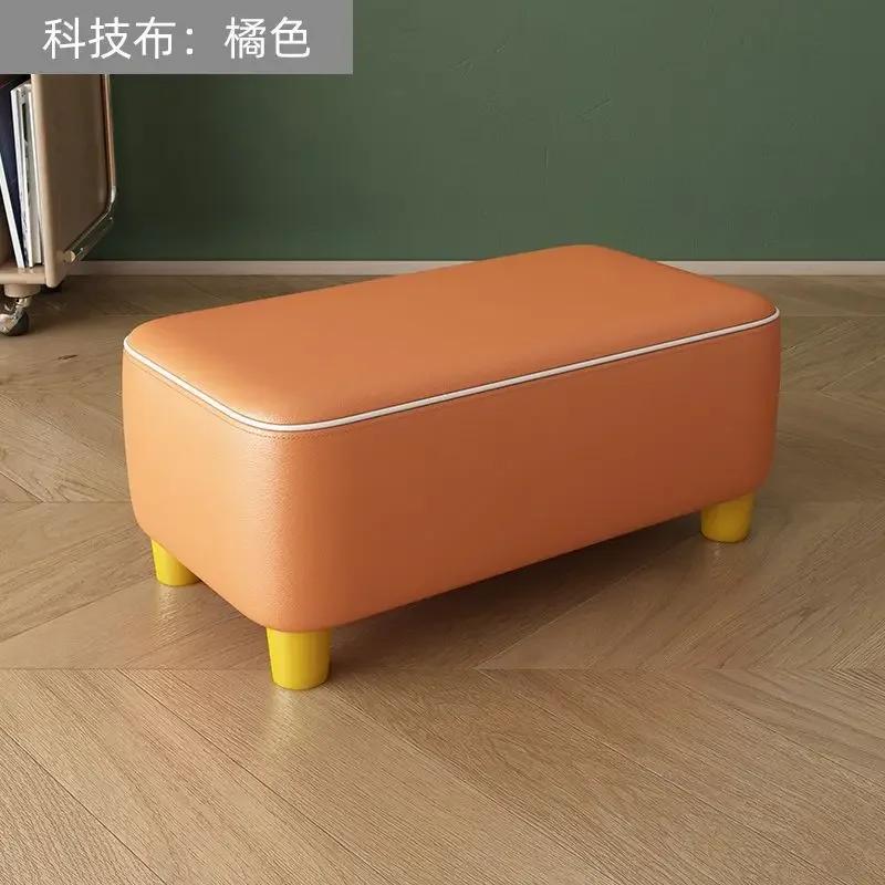 50CM Household Small Stool Sofa Low Stool Multi-Color Living Room Long Bench Shoe Changing Bedroom Furniture