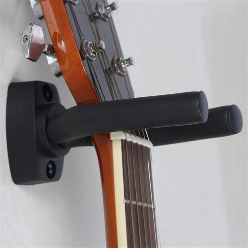 1pc Guitar Wall Mount Holder Stand Adjustable Guitar Hanger with Secure Clamp, Space-Saving Wall-Mounted Display for Home Music Room, Studio
