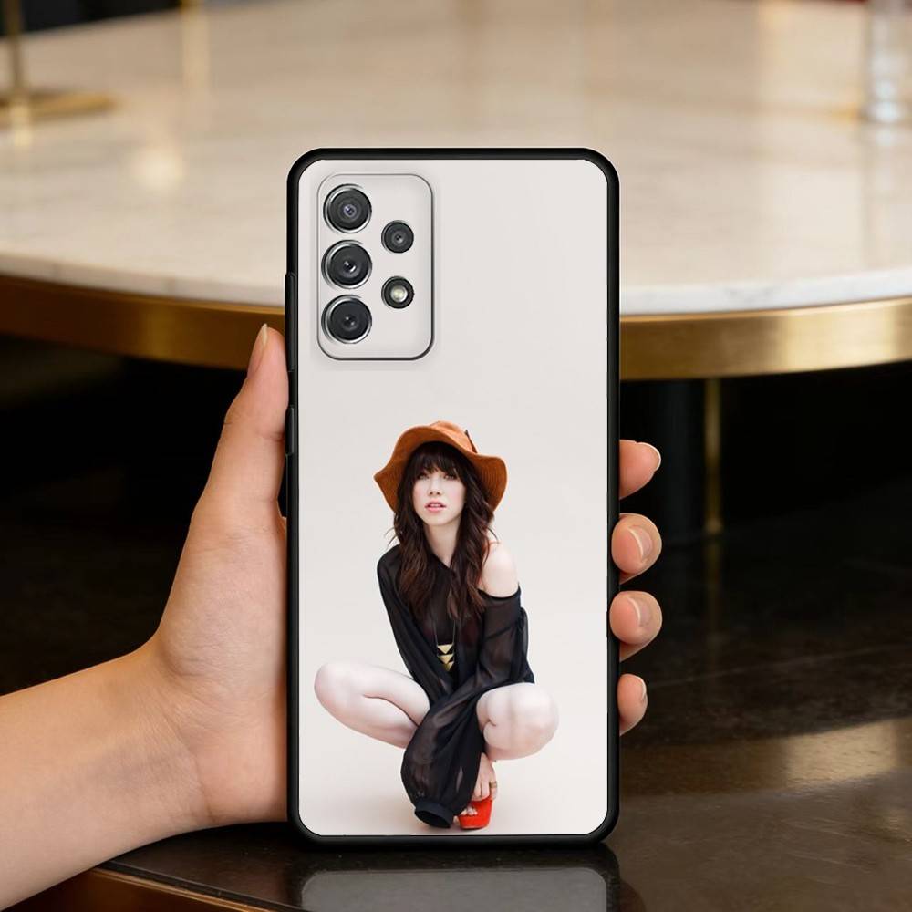 Singer Carly Rae Jepsen Phone Case For Samsung Galaxy A73,A72,A71,A70,A53,A52,A51,Soft Silicone Black Cover