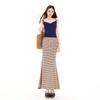 2026 Striped Spring/Summer Slim Fit Mermaid Skirt - Elegant & Versatile