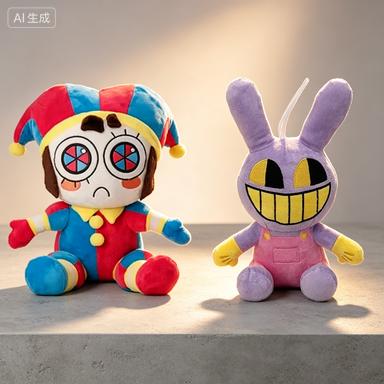 Hot New The Amazing Digital Plush Toys Amazing Circus Clown Rabbit Plush Dolls Periphery Stuffed Toys Kids Adults Gift @@@
