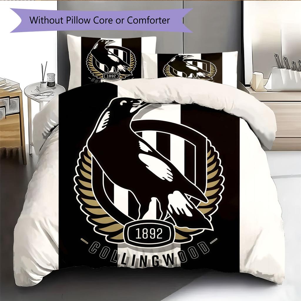 Magpies Roar Bedding Quilt Set Quilt Cover Pillowcase Home Decoration Birthday Gift (1 * duvet cover + 2 * pillowcase, without core)