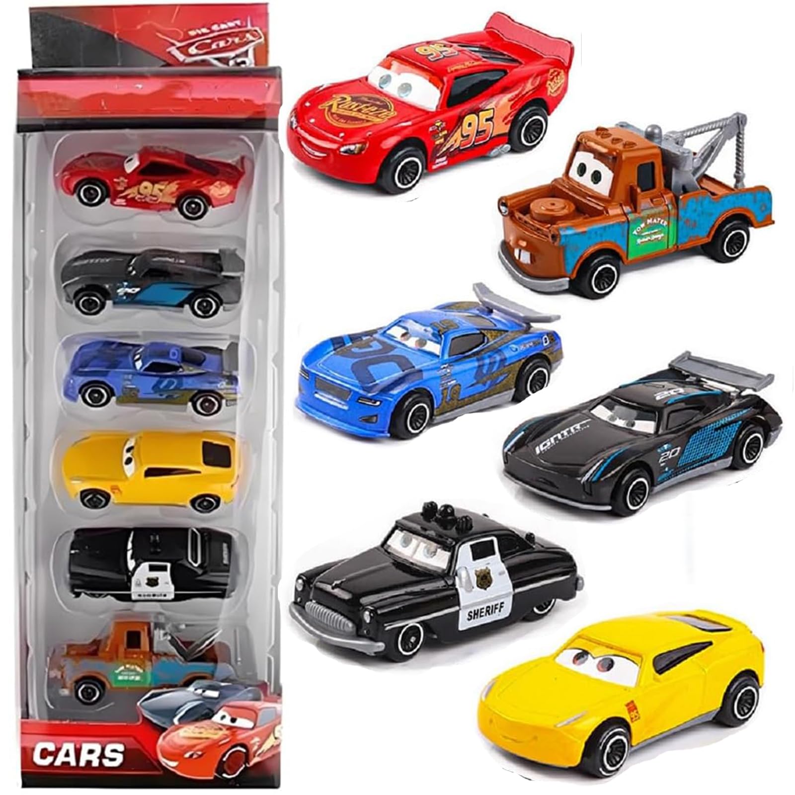 

Игрушечные машинки, Миниатюрные машинки, Дисней МакКуин, Модельные машинки Пиксар, Детский подарок, Набор для подарка на день рождения [F] ilo shop